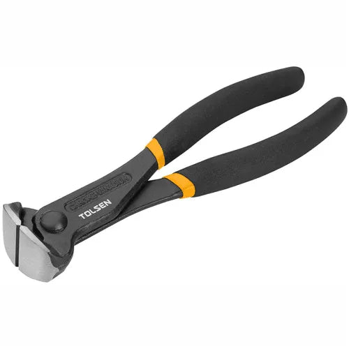 TOLSEN TOL389-10345 ბრტყელტუჩა სადურგლო მეტალის მრგვალი ბოლოებით 200mm,8
