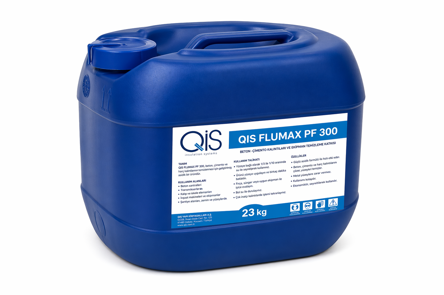 QIS FLUMAX M300 ბეტონის პლასტიფიკატორი დანამტი მარკის და ელასტიურობის მოსამატებელი 30 კგ