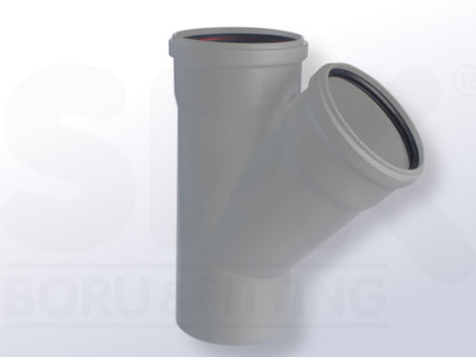 საკანალიზაციო სამკაპი Ø 110-110 მმ PP 45° SPK