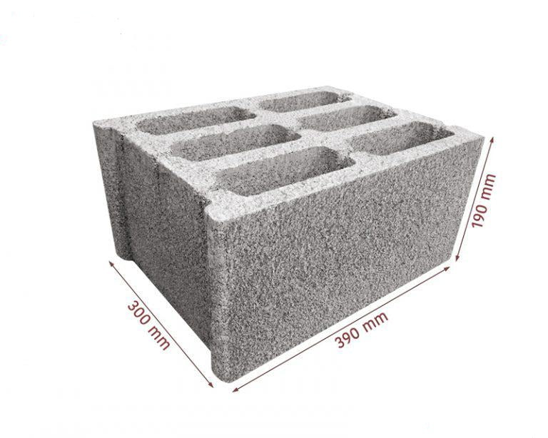 ბეტონის ბლოკი 30x19x39