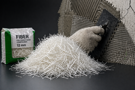 FIBER GLASS - მინა ბოჭკო 12მმ (600 გრ/პაკეტი)